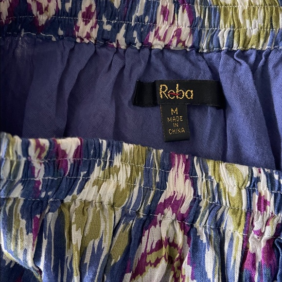 Reba McIntyre lined, flowy,flirty graphic designs,colorful,Maxi Skirt. NWOT - Picture 5 of 9